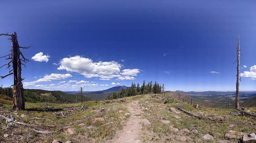 San Francisco Peaks from Eldon Hills, Arizona, September 22, 2011